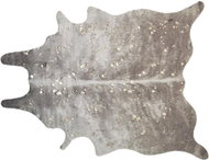 Koberec z umělé hovězí kůže se skvrnami 150 x 200 cm taupe / zlatý BOGONG, 309424 - Koberec