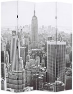 Folding Screen 160 x 170cm Daily New York Black and White - Room Divider