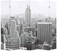 Folding Screen 228 x 170cm New York by Day Black and White - Room Divider