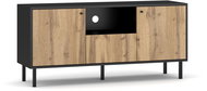 RTV Bospe,dekor dub wotan/černá, 5907763643169 - TV stolek
