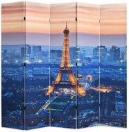 Folding Screen 200 x 170cm Night Paris - Room Divider