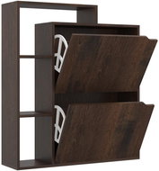 Botník kouřový dub 79,5 x 24 x 90,5 cm dřevotříska, 338150 - Botník