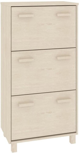 Botník medově hnědý 59,5 x 35 x 117 cm masivní borové dřevo, 340512 - Shoe Rack - Main image