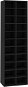 Skrinka na topánky čierna 54 × 34 × 183 cm drevotrieska, 800370 - Botník