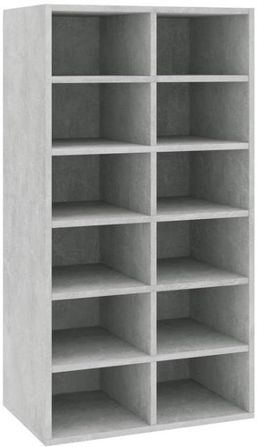 Shoe rack concrete grey 54 x 34 x 100,5 composite wood, 800400 - Shoe Rack - Main image