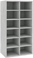 Botník betonově šedý 54 x 34 x 100,5 kompozitní dřevo, 800400 - Botník