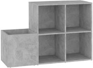 Botník do předsíně betonově šedý 105 x 35,5 x 70 cm dřevotříska, 808255 - Botník