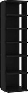 Botník černý 25 x 27 x 102 cm dřevotříska, 808487 - Botník