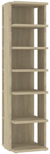 Shoe rack sonoma oak 25 x 27 x 102 cm chipboard, 808491 - Shoe Rack - Main image