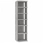 Botník betonově šedý 25 x 27 x 102 cm dřevotříska, 808493 - Botník