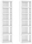Botníky 2 ks bílé s vysokým leskem 25 x 27 x 102 cm, 808498 - Botník