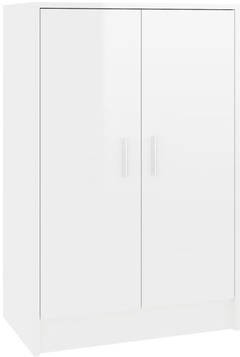 Botník bílý s vysokým leskem 60 x 35 x 92 cm dřevotříska, 808933 - Botník - Main image