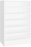 Botník bílý 60 x 35 x 92 cm dřevotříska, 808945 - Shoe Rack
