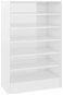 Botník bílý s vysokým leskem 60 x 35 x 92 cm dřevotříska, 808951 - Botník