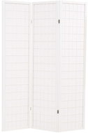 Folding 3-Piece Japanese Style Screen,120x170cm, White - Room Divider