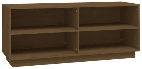 Botník medově hnědý 110 x 34 x 45 cm masivní borové dřevo, 813543 - Shoe Rack - Main image