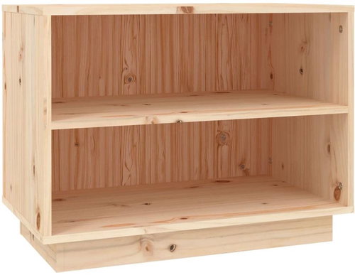 Botník 60 x 34 x 45 cm masivní borové dřevo, 813545 - Shoe Rack - Main image