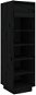 Botník černý 34 x 30 x 105 cm masivní borové dřevo, 813559 - Botník