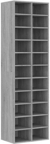 Shoe rack sonoma grey 54 x 34 x 183 cm composite wood, 815301 - Shoe Rack - Main image