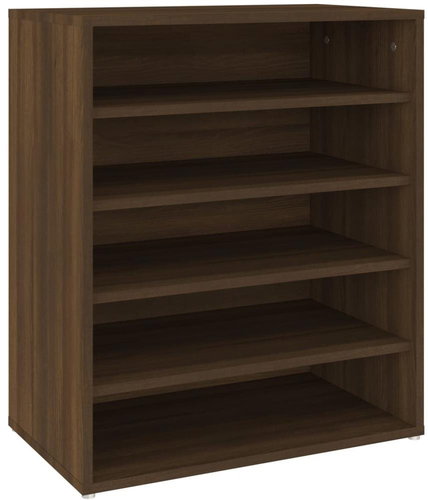 Shoe rack brown oak 60 x 35 x 70 cm composite wood, 816016 - Shoe Rack - Main image