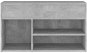 Lavice s botníkem betonově šedá 80 x 30 x 45 cm dřevotříska, 808751 - Botník