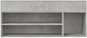 Lavice s botníkem betonově šedá 105 x 30 x 45 cm dřevotříska, 808760 - Botník