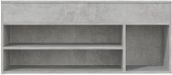Lavica so skrinkou na topánky betónovo sivá 105 × 30 × 45 cm drevotrieska, 808760 - Lavica