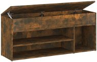 Lavice Lavice s botníkem kouřový dub 105 x 30 x 45 cm kompozitní dřevo, 816056 - Lavice