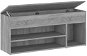 Lavice s botníkem šedá sonoma 105 x 30 x 45 cm kompozitní dřevo, 816057 - Botník