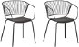  Sada 2 kovových židlí černá RIGBY, 208363 - Jídelní židle