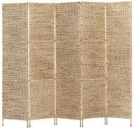 5-piece Screen 193 x 160cm Water Hyacinth - Room Divider