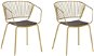  Sada 2 kovových židlí zlatá RIGBY, 208366 - Jídelní židle