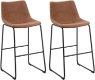  Sada dvou hnědých barových židlí FRANKS, 127363 - Barová židle