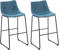 Sada dvoch modrých barových stoličiek FRANKS, 127373 - Barová stolička