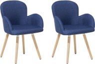 Dvě čalouněné židle v modré barvě BROOKVILLE, 85524 - Jídelní židle