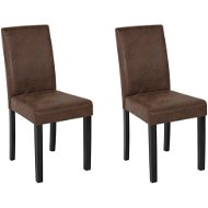 Hnědá vintage kožená jídelní židle BROADWAY, 57710 - Jídelní židle
