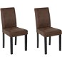 Hnedá vintage kožená jedálenská stolička BROADWAY, 57710 - Jedálenská stolička
