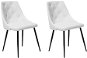 Jedálenská súprava 2 stoličky biela eko koža VALERIE, 139725 - Jedálenská stolička