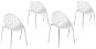 Moderní bílá sada jídelních židlí MUMFORD, 155321 - Jídelní židle