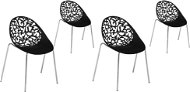 Moderná čierna sada jedálenských stoličiek MUMFORD, 66584 - Jedálenská stolička