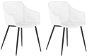 Sada 2 bielych jedálenských stoličiek FONDA, 208721 - Jedálenská stolička