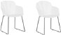 Sada 2 bílých jídelních židlí SYLVA, 241895 - Jídelní židle