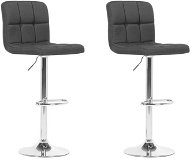 Sada 2 černých čalouněných barových židlí MARION, 73651 - Barová židle