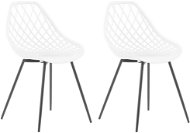 Sada 2 jídelních židlí bíla CANTON, 208618 - Jídelní židle