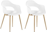 Sada 2 jídelních židlí bíla UTICA, 208621 - Jídelní židle