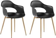 Sada 2 jídelních židlí černá UTICA, 208620 - Jídelní židle