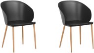 Sada 2 jídelních židlí černé BLAYKEE, 239533 - Jídelní židle