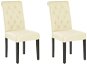 Sada 2 jídelních židlí krémové VELVA, 227258 - Jídelní židle