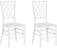 Sada 2 jídelních židlí, bílá CLARION, 250965 - Jídelní židle