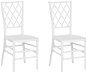 Sada 2 jedálenských stoličiek, biela CLARION, 250965 - Jedálenská stolička